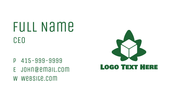 Cube Cannabis Business Card Design Image Preview