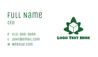 Cube Cannabis Business Card Image Preview