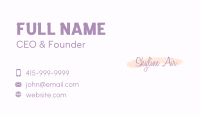 Elegant Watercolor Wordmark Business Card Image Preview