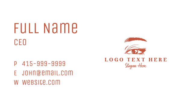 Woman Beauty Eyelash Business Card Design Image Preview