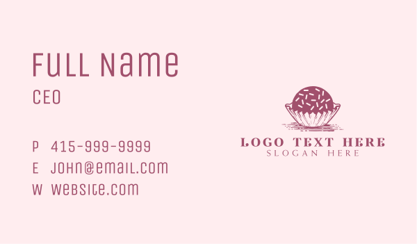 Mochi Sweet Cake Business Card Design Image Preview