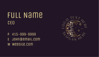 Gold Flower Moon Business Card Image Preview