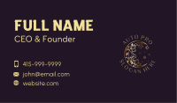 Gold Flower Moon Business Card Image Preview