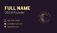 Gold Flower Moon Business Card Preview