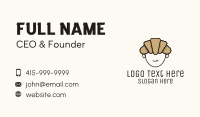 Croissant Bread Hair  Business Card Image Preview