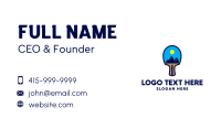 Table Tennis Paddle Tourism Business Card Preview