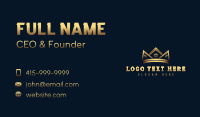 Royal Realty Crown Business Card Design