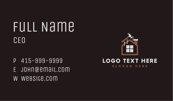 House Repair Maintenance Business Card Design Image Preview