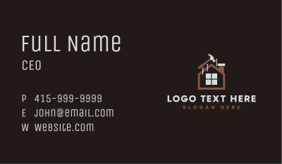 House Repair Maintenance Business Card Image Preview