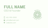 Green Religious Cross Business Card Image Preview