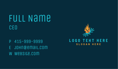Fire Ice Thermal Business Card Image Preview