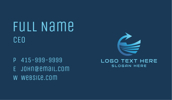 Logistics Business Arrow Business Card Design Image Preview