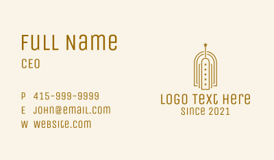 Bronze Star Building  Business Card Image Preview