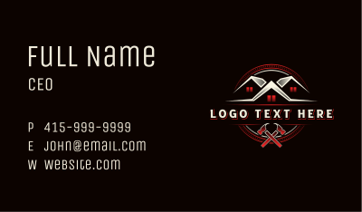 Hammer Tool Carpentry Business Card Image Preview