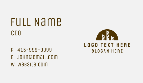 Real Estate Sunset Business Card Design Image Preview