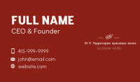 Luxury Leaf Wordmark Business Card Image Preview