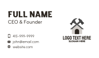 Grey Hammer House Repair Business Card Image Preview