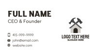 Grey Hammer House Repair Business Card Design