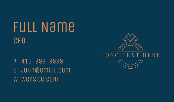 Luxury Ring Jewelry Business Card Design Image Preview