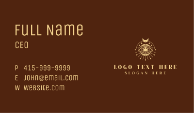 Crescent Mystic Eye Business Card Image Preview