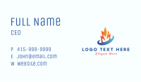 Fire Water Orbit Business Card Image Preview