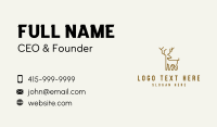 Brown Deer Animal Business Card Design