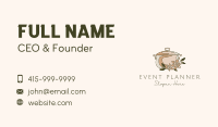 Floral Cooking Pot Business Card Image Preview
