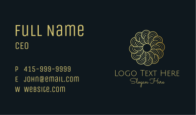 Golden Flower Therapy Business Card