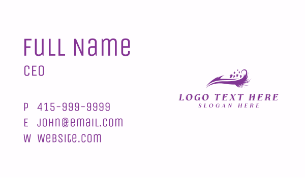 Eyelash Extension Beautician Business Card Design Image Preview