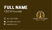 Law Firm Scale Attorney Business Card Image Preview