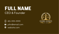 Law Firm Scale Attorney Business Card Design
