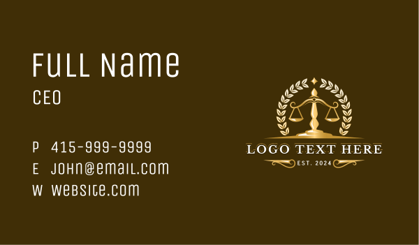 Law Firm Scale Attorney Business Card Design Image Preview