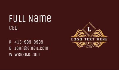 Luxury Classic Crest Business Card Image Preview