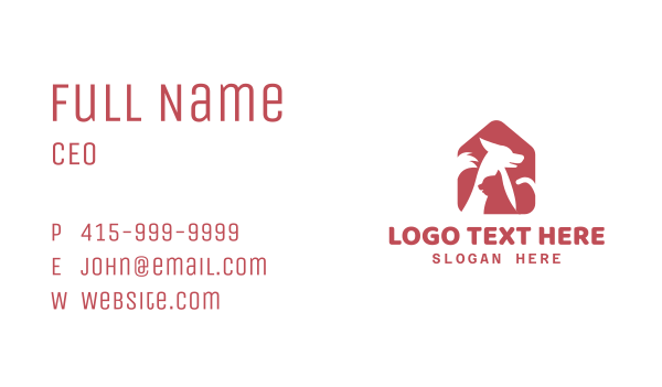 Dog Cat House Business Card Design Image Preview