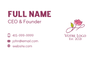 Aesthetic Rose Flower  Business Card Image Preview