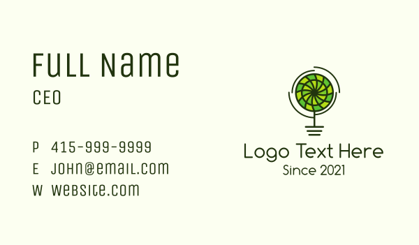 Organic Pinwheel Flower Business Card Design Image Preview