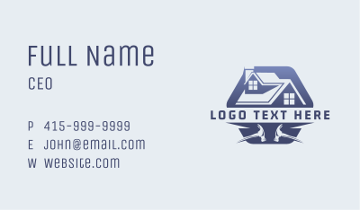 Roofing Construction Hammer Business Card Image Preview