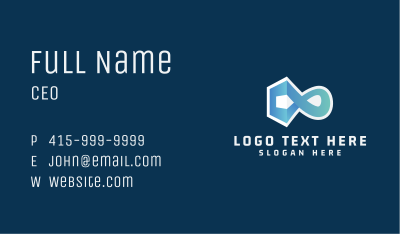 Gradient Agency Loop Business Card Image Preview