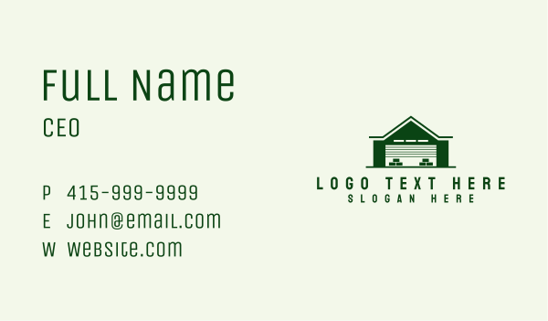 Warehouse Sorting Transport Business Card Design Image Preview