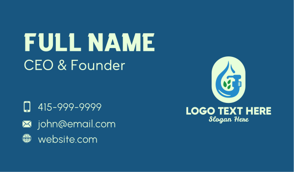 Natural Liquid Soap  Business Card Design