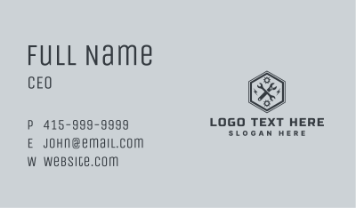 Industrial Mechanic Tools Business Card Image Preview