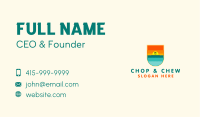 Tropical Beach Emblem Business Card Image Preview