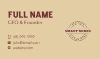 Generic Retro Brand Business Card Image Preview