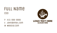 City Coffee Cup Business Card Image Preview