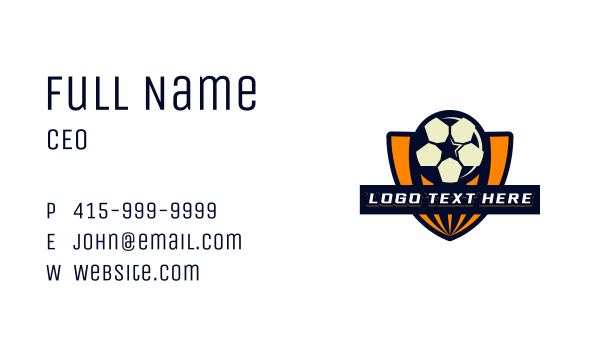 Soccer Ball Sport Team Business Card Design Image Preview