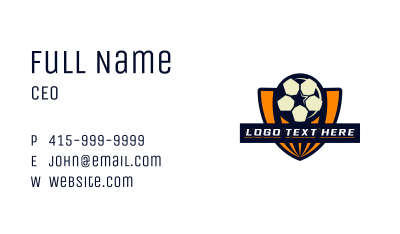 Soccer Ball Sport Team Business Card Image Preview