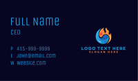 Cooling Flame Energy Business Card Image Preview