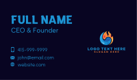 Cooling Flame Energy Business Card Image Preview