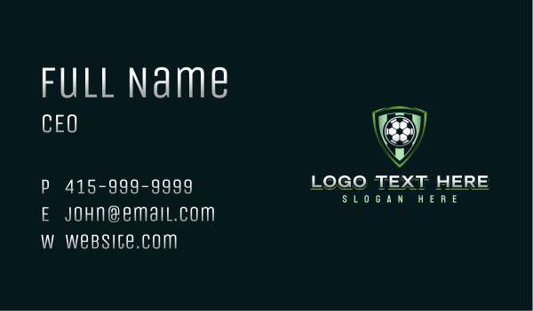 Soccer Sport League Business Card Design Image Preview