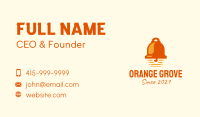 Orange Bell Ringer  Business Card Image Preview